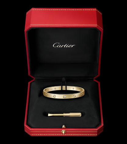 CARTIER LOVE PULSERA DORADA CON DIAMANTES 