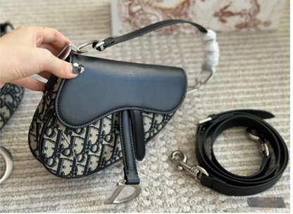 DIOR MINI SADDLE BAG WITH STRAP