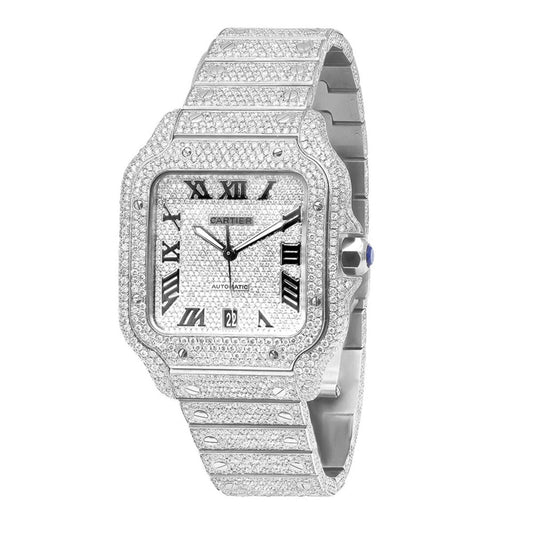 RELOJ CARTIER SANTOS 40MM CON DIAMANTES