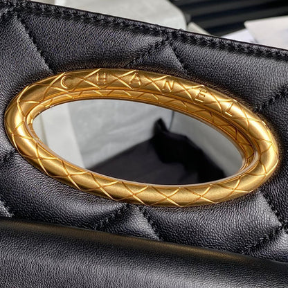 CHANEL LAMBSKIN GOLD TONE