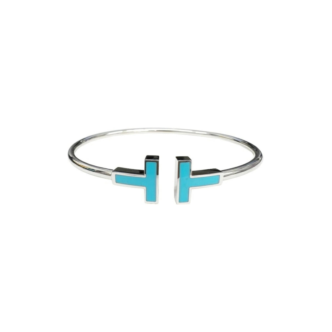 TIFFANY T. TURQUOISE WIRE BRACELET