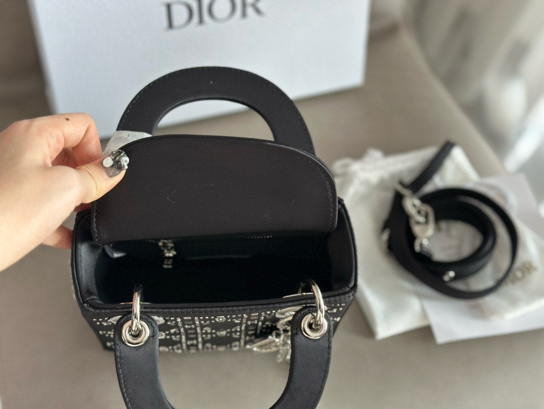 LADY DIOR GLAZED SILK HOT DIAMOND