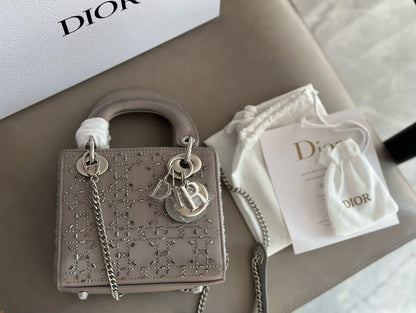 LADY DIOR GLAZED SILK HOT DIAMOND