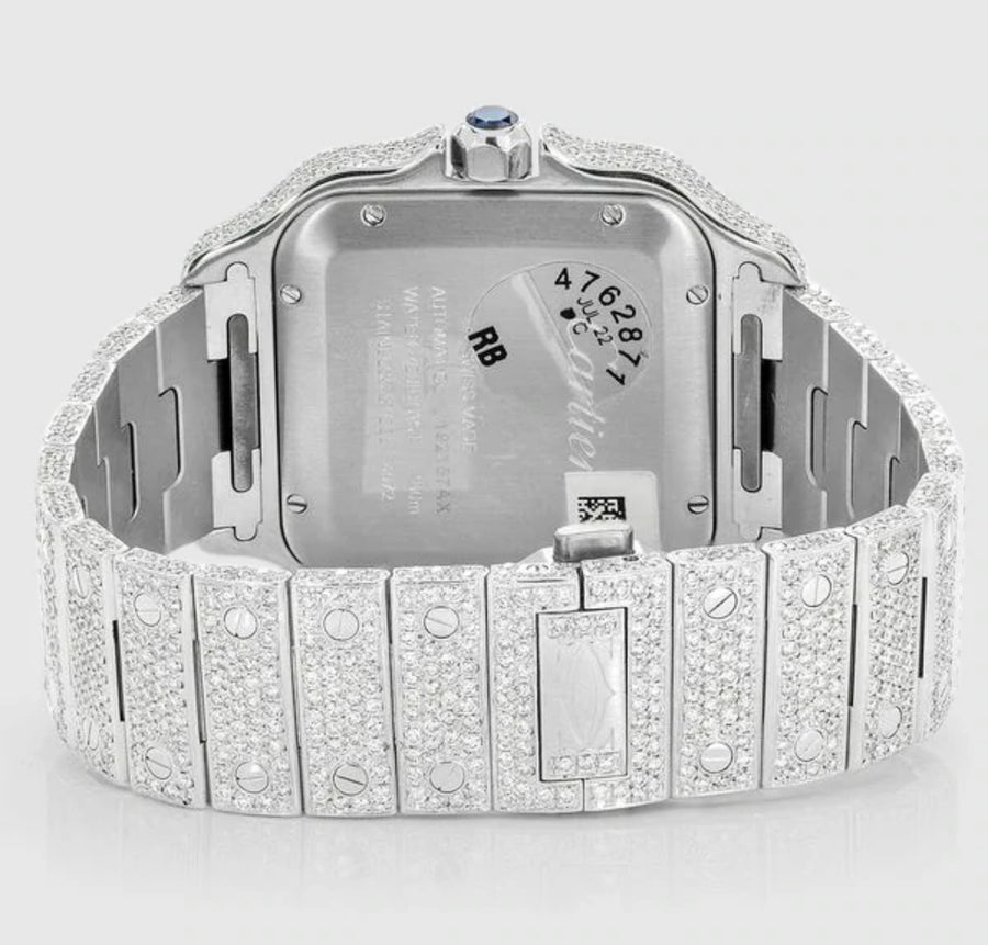 CARTIER SANTOS 40MM DIAMOND WATCH