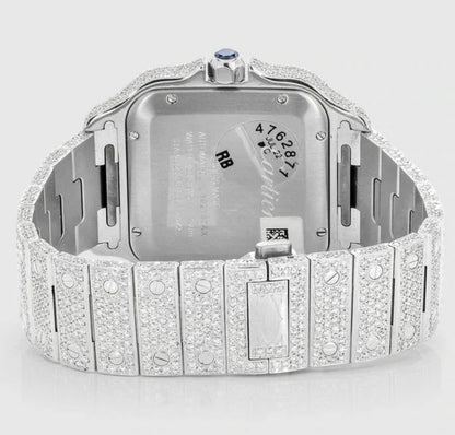 RELOJ CARTIER SANTOS 40MM CON DIAMANTES