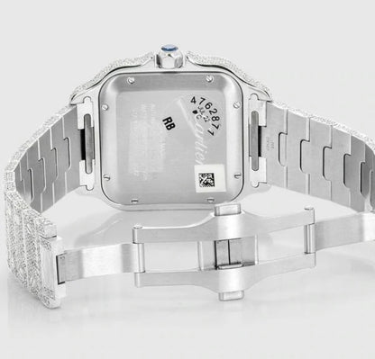 CARTIER SANTOS 40MM DIAMOND WATCH