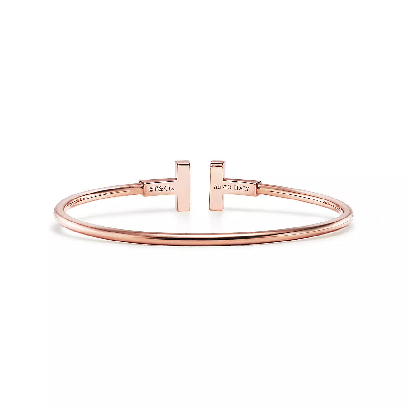 TIFFANY T. SLIM ROSE GOLD BRACELET