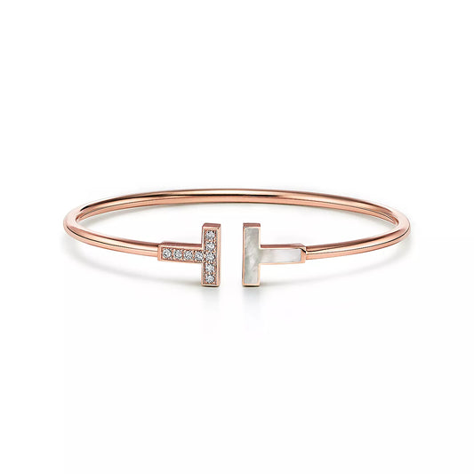 TIFFANY T. SLIM ROSE GOLD BRACELET