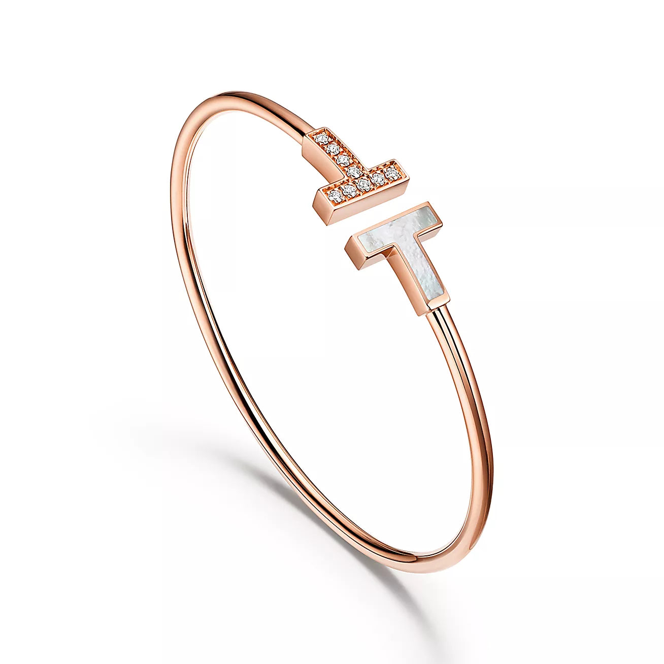 TIFFANY T. SLIM ROSE GOLD BRACELET